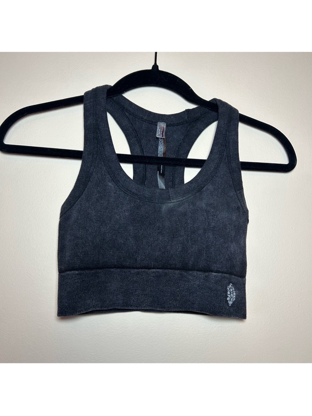 Free People movement sports bra xs/s dark grey charcoal